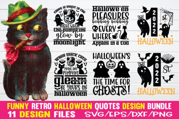 Funny Retro Halloween Quotes Design Review