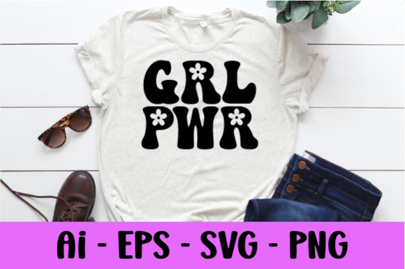 GRL PWR Retro Wavy Shirt Svg Review
