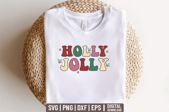 Holly Jolly - Christmas Retro SVG