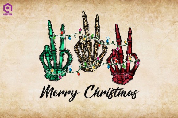 Merry Christmas Peace Skeleton Hand Review