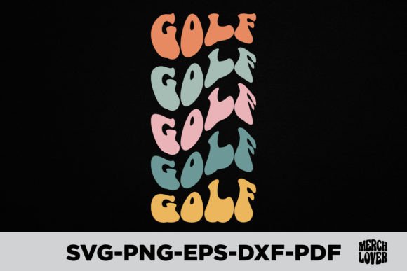 Retro Groovy Golf T-Shirt Design Review
