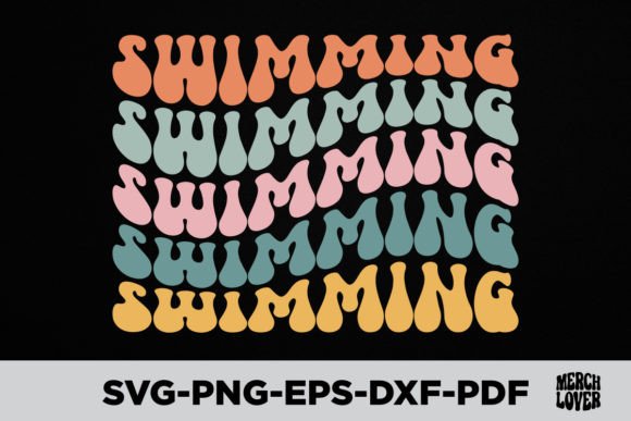 Retro Groovy Swimming T-Shirt Design Review