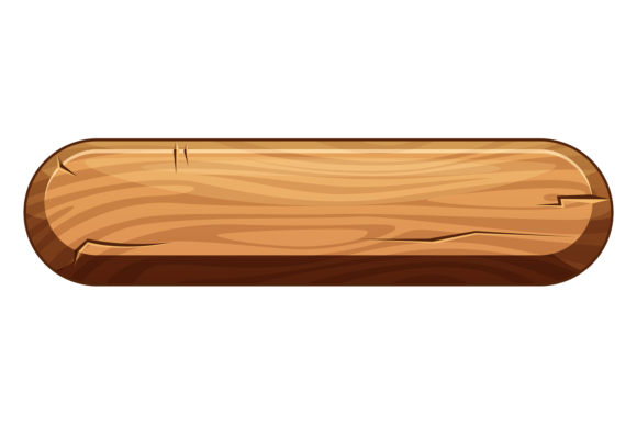 Wooden Button. Blank Retro Cartoon Plywo Review